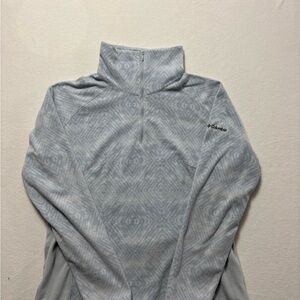 Columbia Women's Light Blue Diamond Patterned Sweater